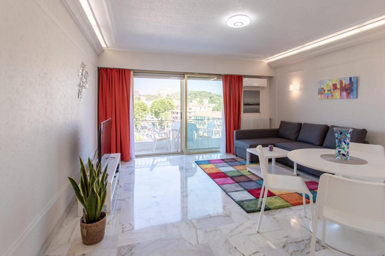 Hervorragende Wohnung mit Terrasse und Meerblick in der Nähe von Stränden u Cagnes-sur-Mer Exterior foto