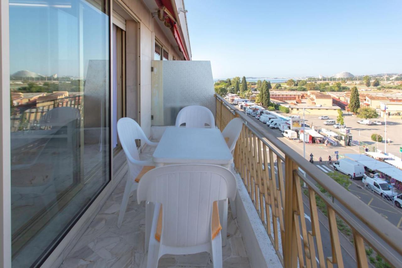 Hervorragende Wohnung mit Terrasse und Meerblick in der Nähe von Stränden u Cagnes-sur-Mer Exterior foto